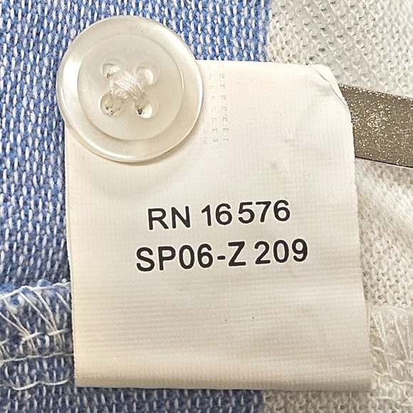 IZOD Men's Polo Shirt 3X Big & Tall Blue White Striped Old Money Preppy Golf Top - Picture 6 of 11